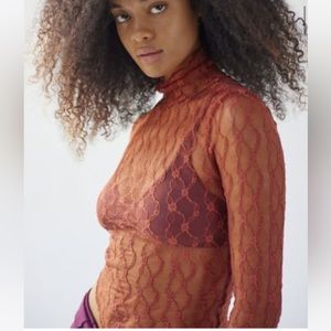 Urban Outfitters Sheer lace long sleeve